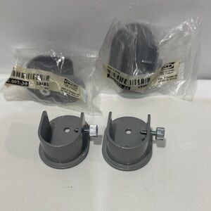 IKEA Hugad Gray Curtain Rod Holders x 4